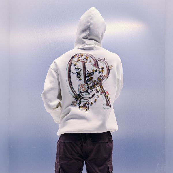 Croyez Chrome Flower Hoodie Off White