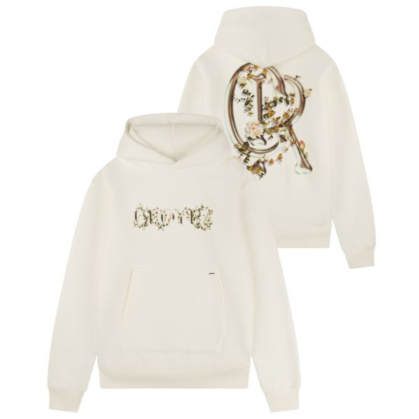 Croyez Chrome Flower Hoodie Off White