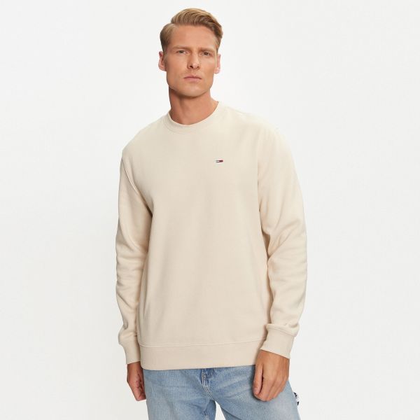 Tommy Jeans Flag Sweater Off White