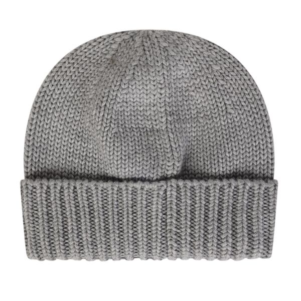 Woolrich Merino Wool Logo Muts Grijs