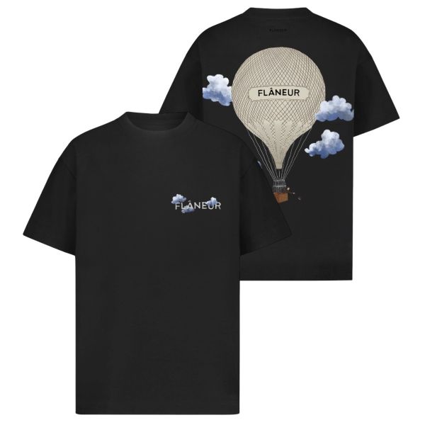 Flâneur Aéronautique T-shirt Zwart